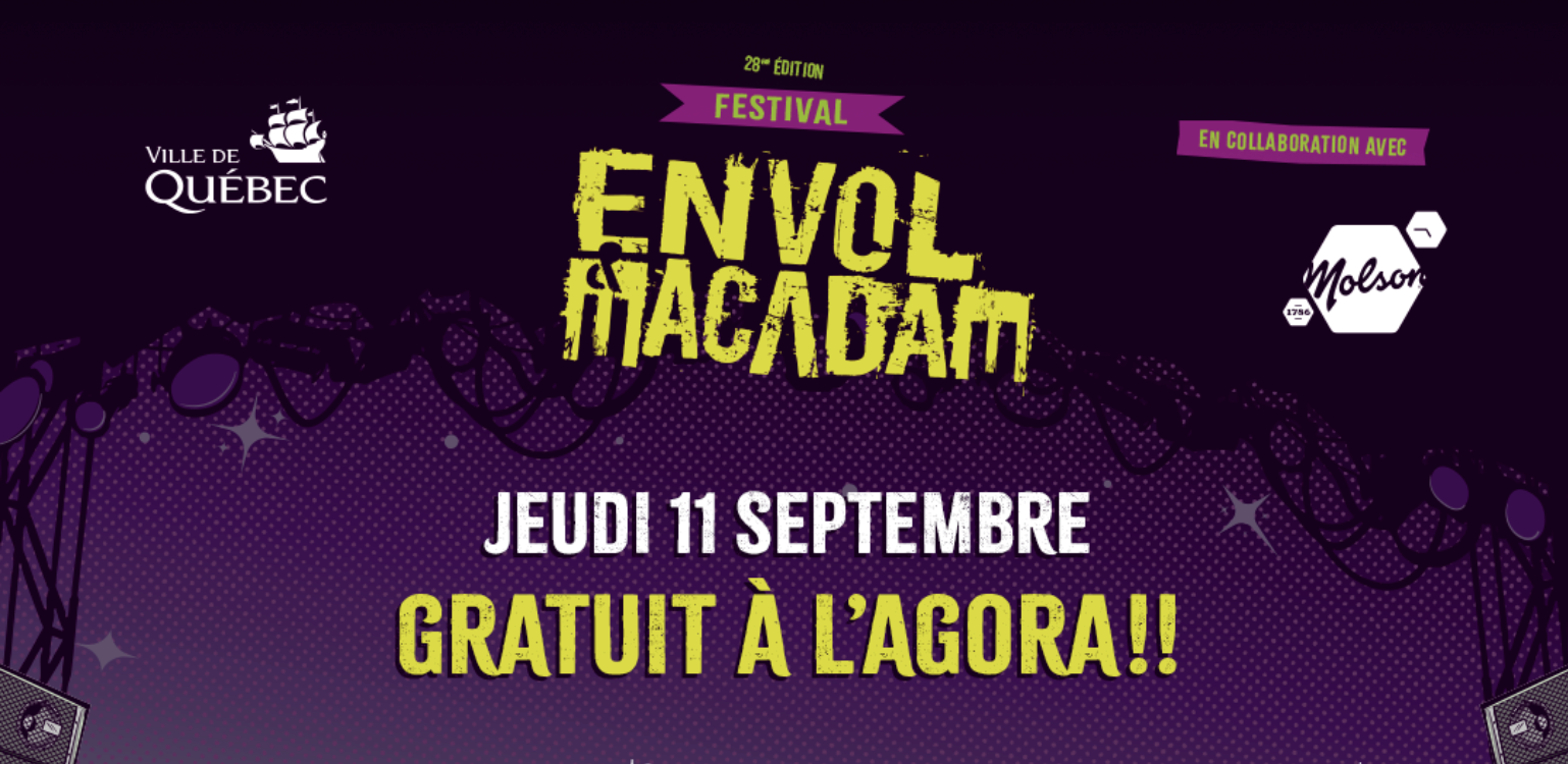 Accès gratuit aux spectacles du jeudi à l’Agora : Envol et Macadam rend la fête encore plus rassembleuse!